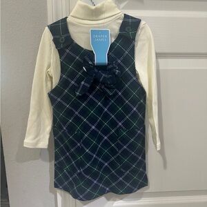 Draper James Plaid/Flannel Print Dress Set